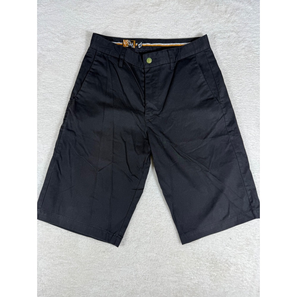 Volcom Chino Shorts Mens 30‎ Black Y2K  Skate Casual streetwear grunge Shorts